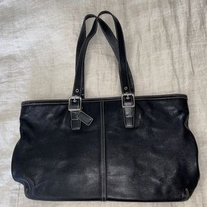 Coach leather tote